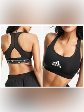 Adidas Powerreact black training / sports bra Size 1X New with tag